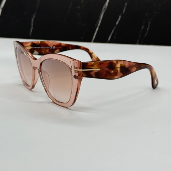 NEW TOM FORD TF940 72G WOMEN PINK SUNGLASSES TOM FORD CARA FT0940/S 72G - Picture 5 of 10